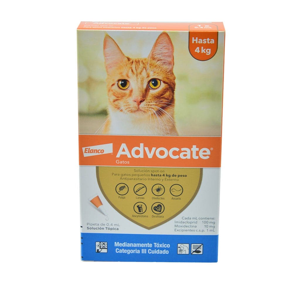 Advocate Antiparasitario Para Gatos X 3 Unidades