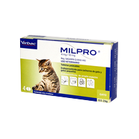 Milpro Kitten 4MG/10MG X 4 Tabletas