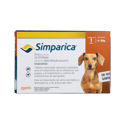 Simparica Antiparasitario Perros X 1 Tableta