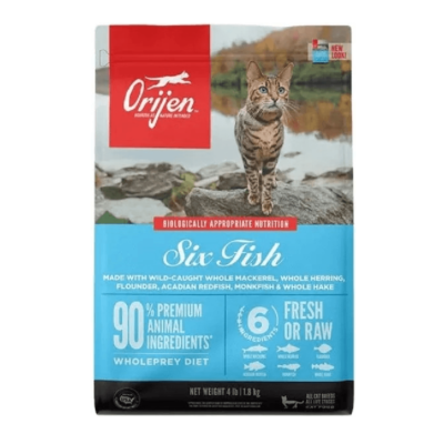 Orijen Six Fish Cat (6 tipos de proteina de pescado para gatos)