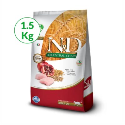 N&D Ancestral de Pollo para Gatos Adultos x 1,5Kg