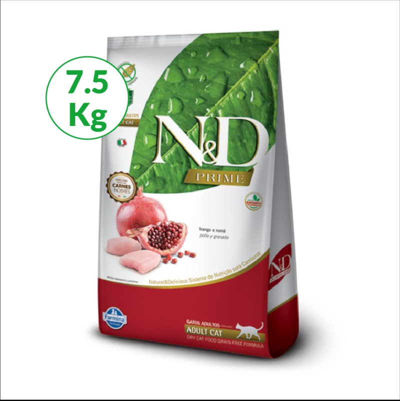 N&D Prime de pollo para Gatos Adultos x 7,5Kg