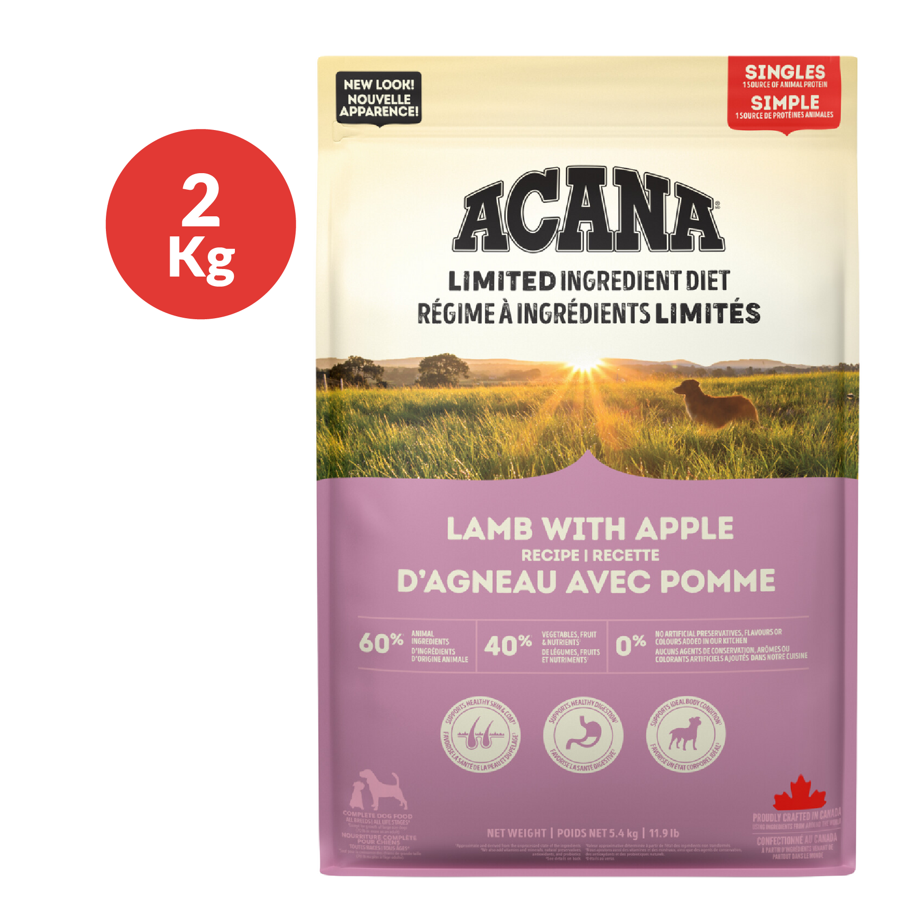 Acana Dog Lamb & Apple x 2Kg