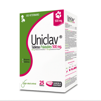 Uniclav Tabletas Palatables 500mg