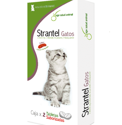 Strantel Gatos Tabletas Saborizadas